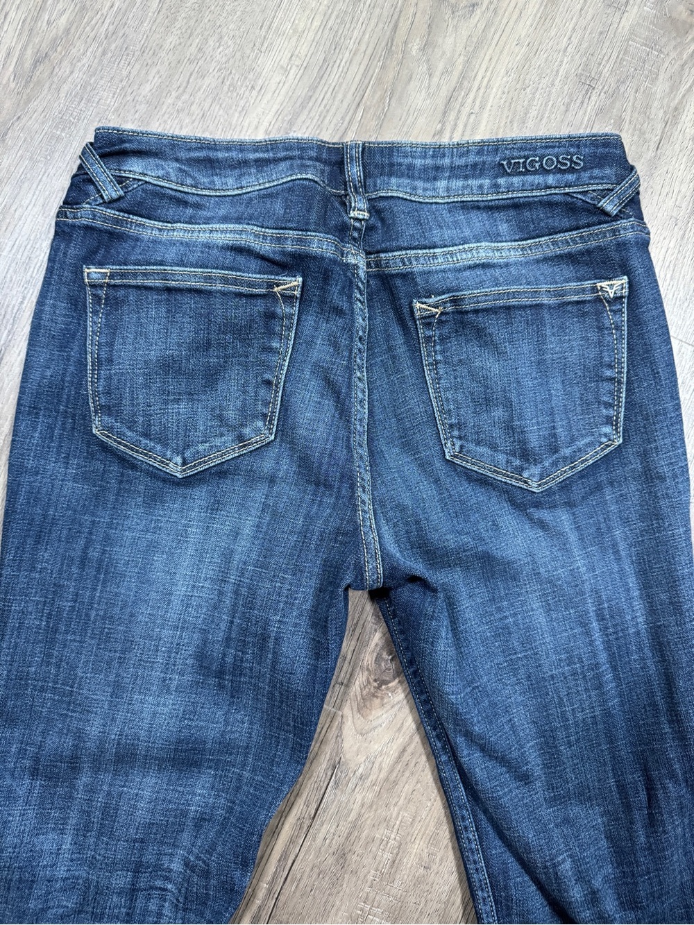 Vigoss THE JAGGER Straight Women's Distressed Button Fly Jeans - Size W27 / L26 - Picture 11 of 14